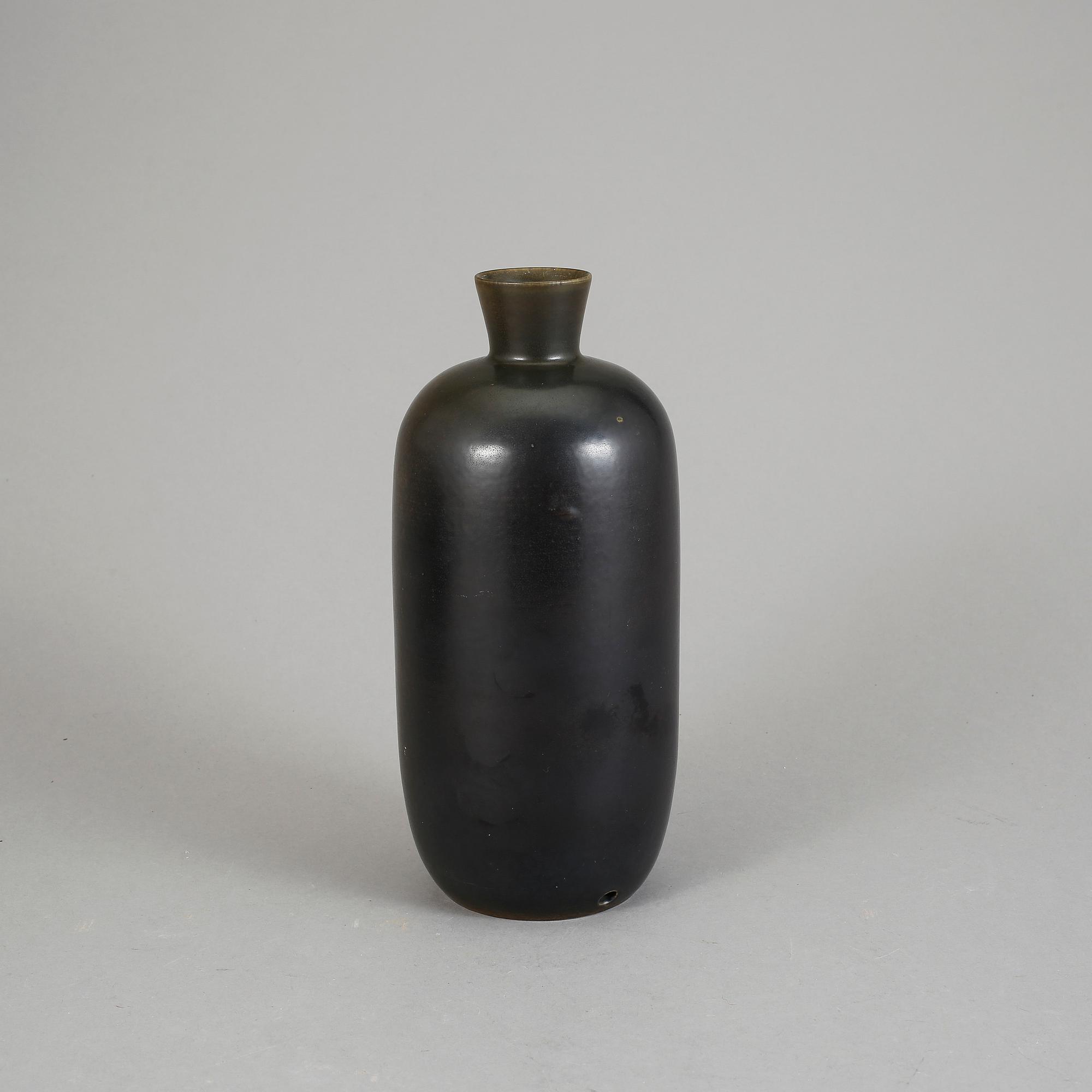 VAS/BORDSLAMPFOT,  stengods, Carl-Harry Stålhane, Rörstrand, 1950-tal.