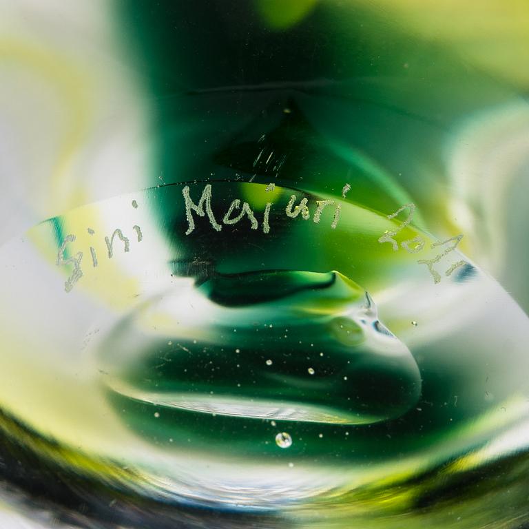 Sini Majuri, a unique 'Spring' art glass signed Sini Majuri 2021.
