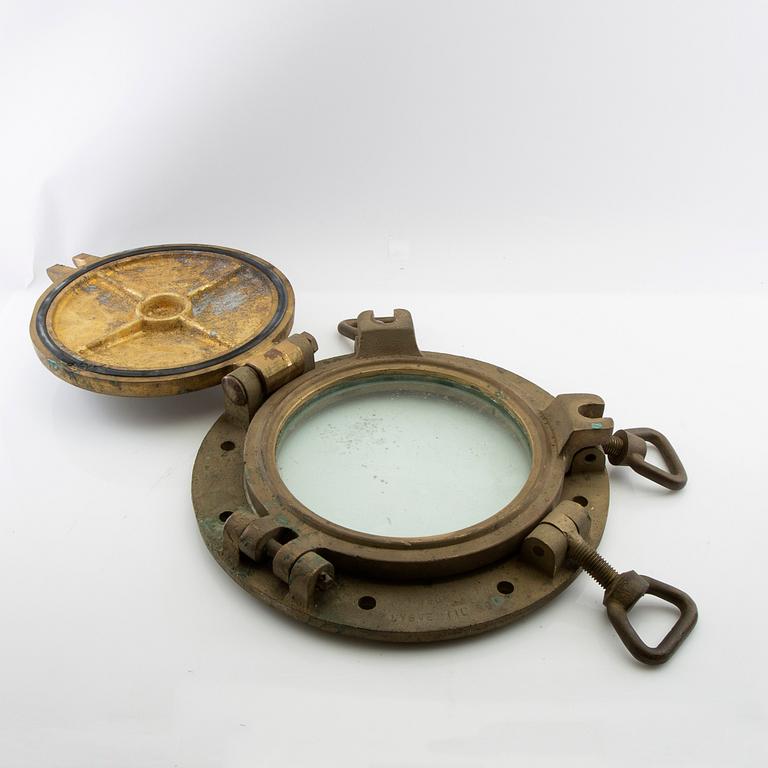 Vent / ship's window, dated 1966.