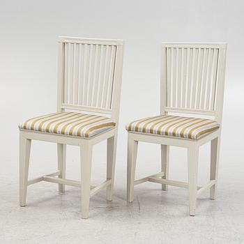 Eight Swedish provincial chairs, first half of the 19th century.