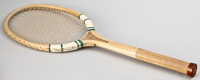 TENNISRACKET, trä, Williams & Co, Paris, Frankrike.