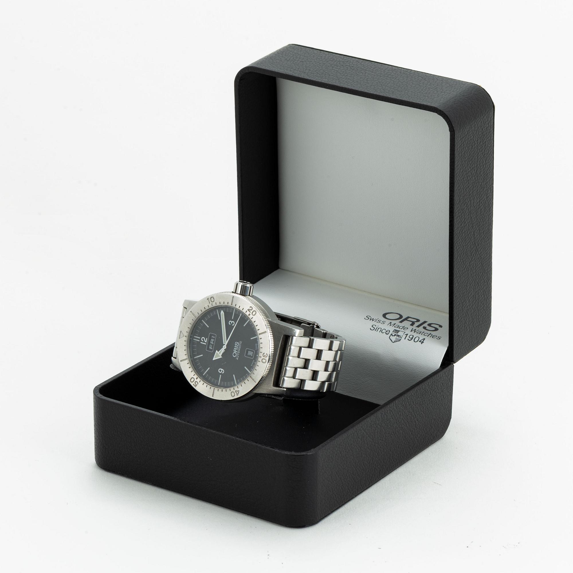 Oris, BC3, Big Crown, Day-Date, wristwatch, 42 mm.