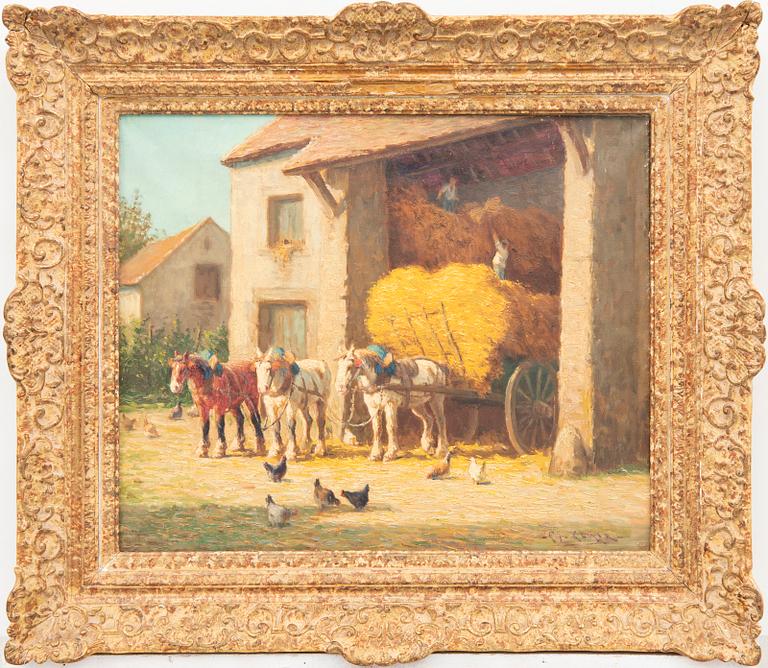 Charles Clair, olja på duk signerad.