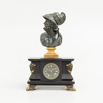 Table pendulum clock, Paris, late 19th century.