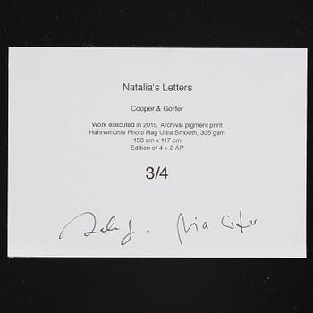 Cooper & Gorfer, "Natalia's Letters", 2015.