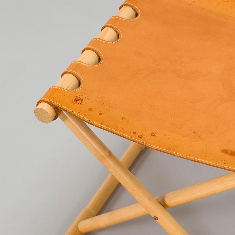 Maija Heikinheimo, A 1960s/70s century wooden stool 'Camping chair A'. Norrmark handicraft.