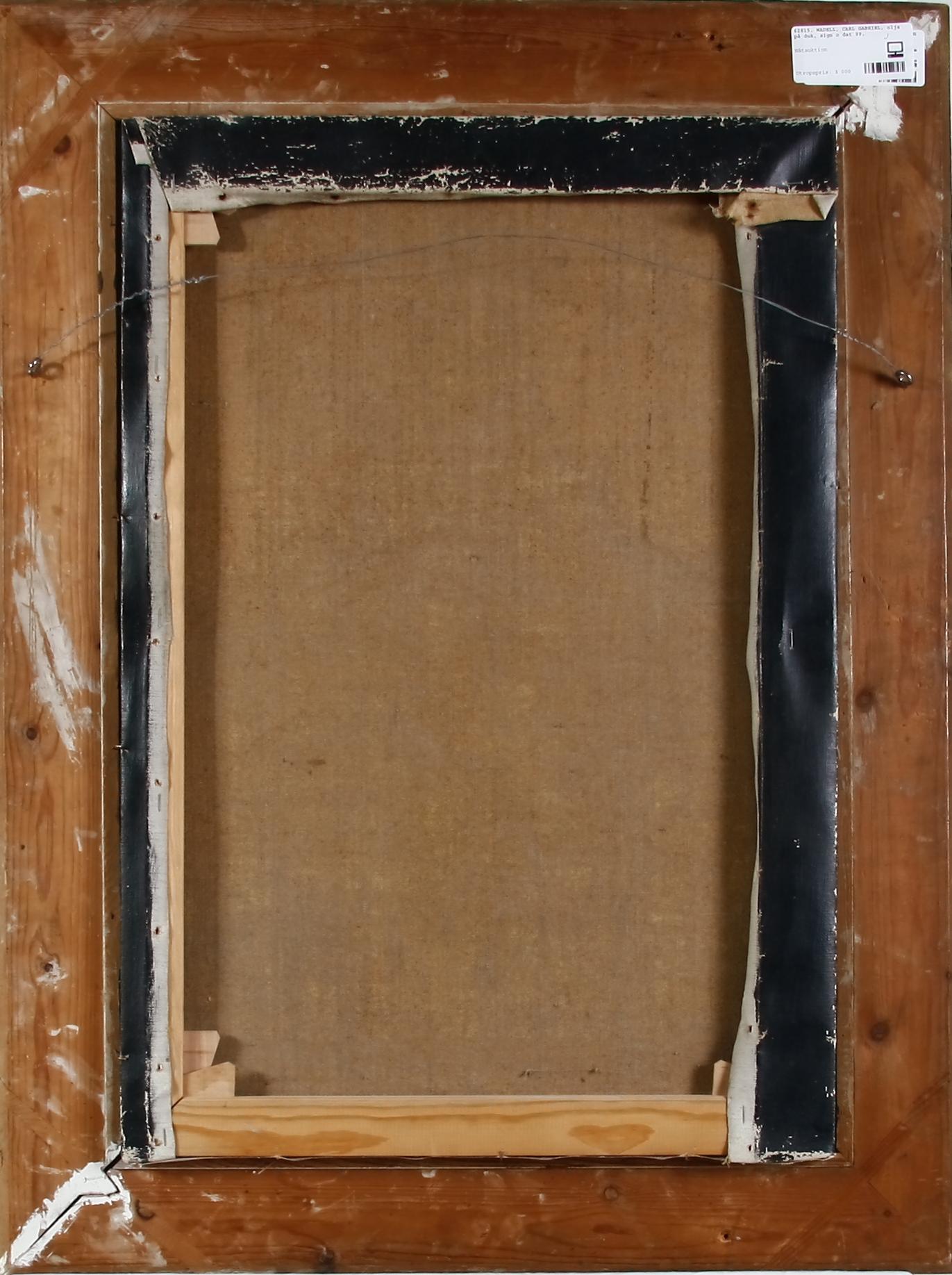 WADELL, CARL GABRIEL, olja på duk, sign o dat 99.