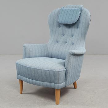 FÅTÖLJ, "Farmor", Carl Malmsten, 1986.