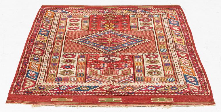An antique Kozak Bergama, western Anatolia, c. 115 x 96 cm.