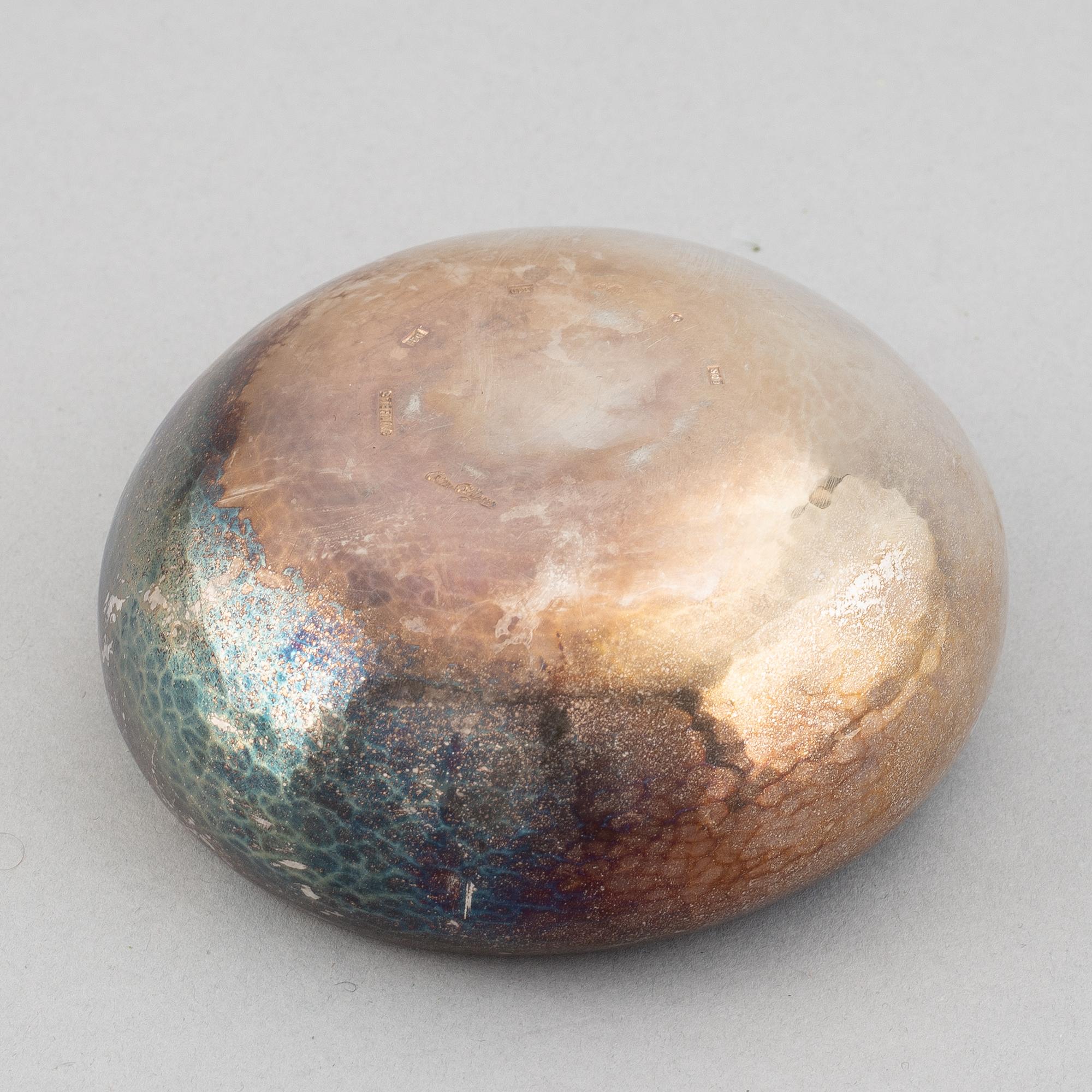 Olle ohlson, skål, silver, Stockholm, 1986.