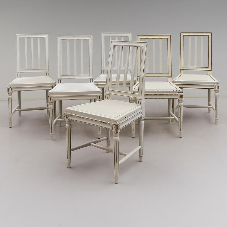 STOLAR, 6 st, sengustavianska, 1800-talets första hälft.