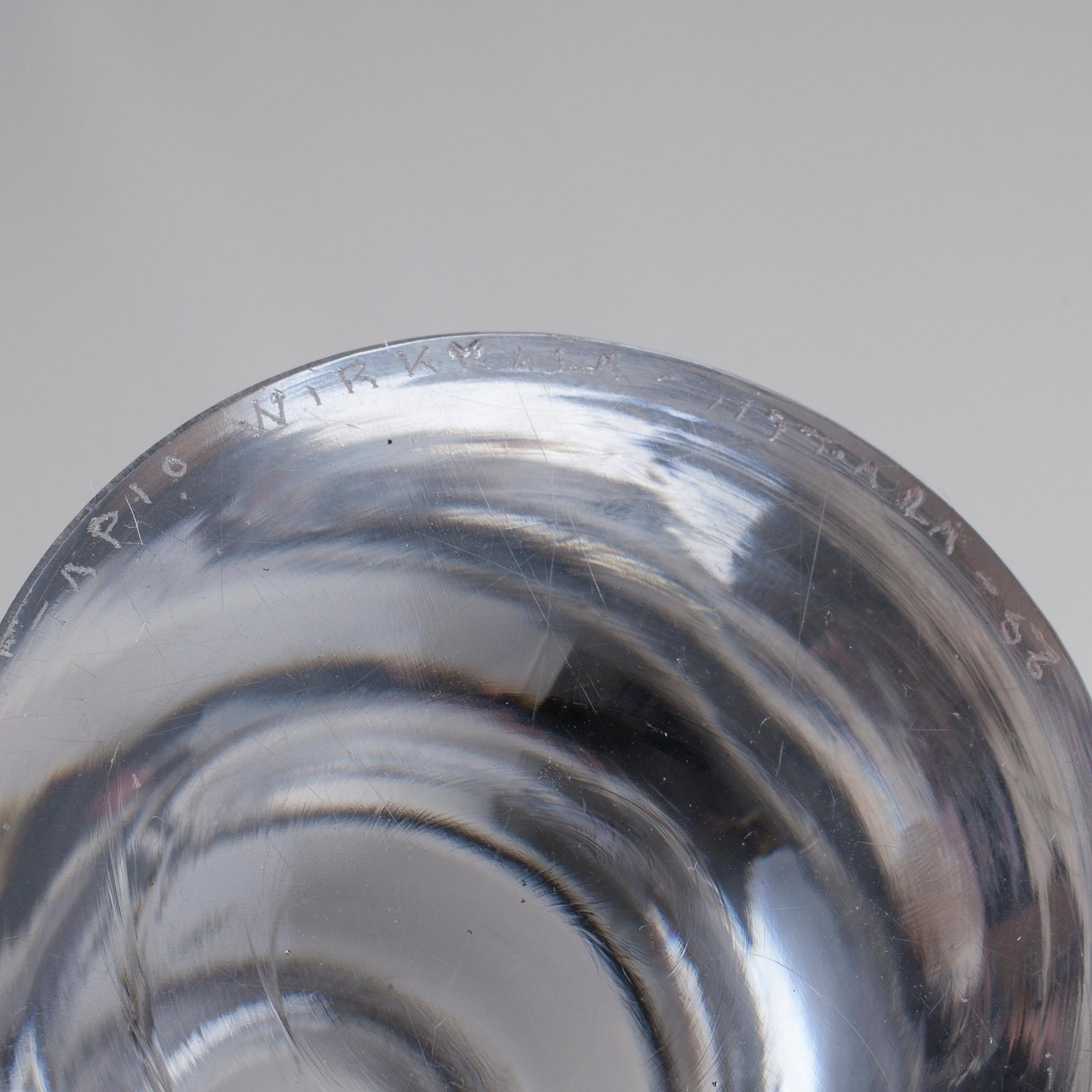 LJUSSTAKAR, ett par, glas, signerade Tapio Wirkkala Iittala -56/-57.