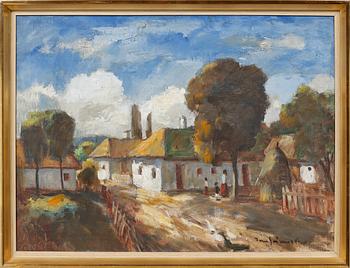 BÉLA IVÁNYI GRÜNWALD, oil on canvas, signed.