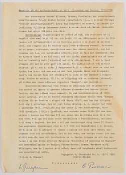 Alexander van Gaalen (Gaelen), hans krets, Wilhelm III av Oranien i slaget vid Boyne 1690.