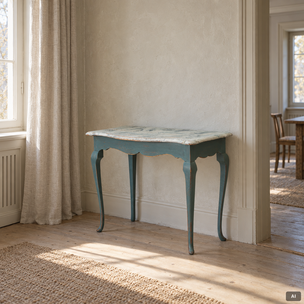 Console table, Sweden, latter part of the 18th century, Rococo.