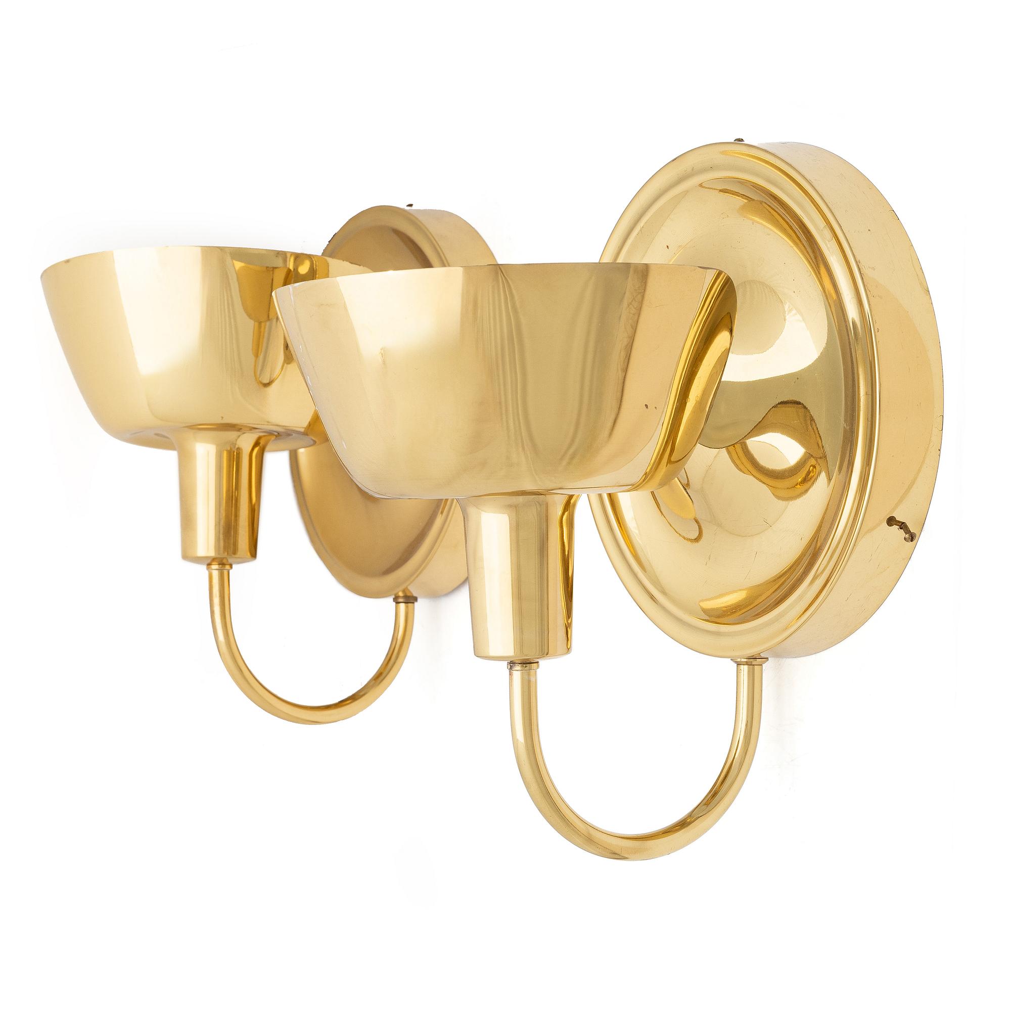 Josef Frank, Wall lamps, a pair, model 2389, Firma Svenskt Tenn.