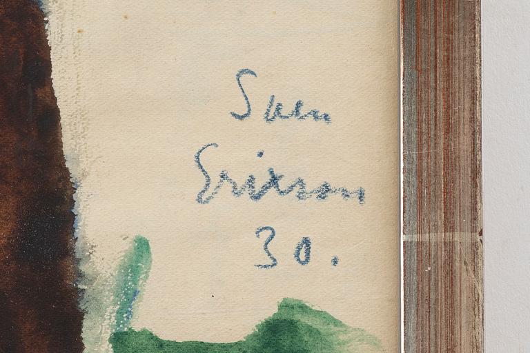 Sven X:et Erixson, Seated man by a tree.