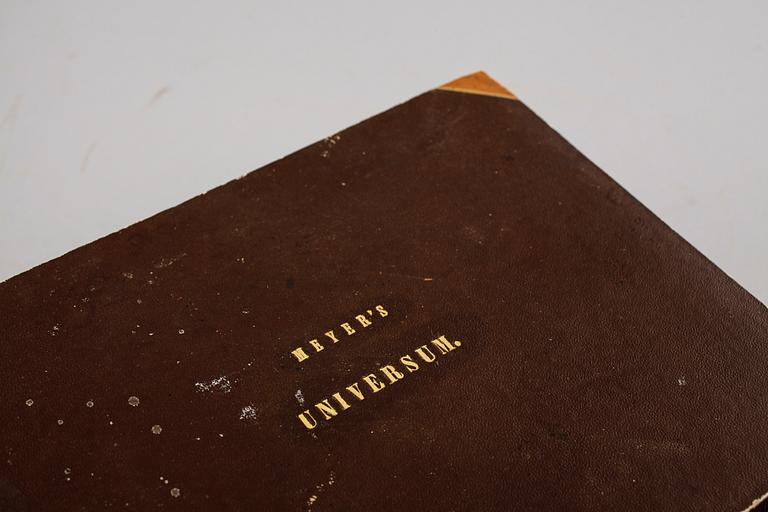 Five volumes of Meyer's Universum, 1835-38.