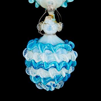 A c. 31-piece set of mid-19th Century Italian Murano chandelier glass spare parts.