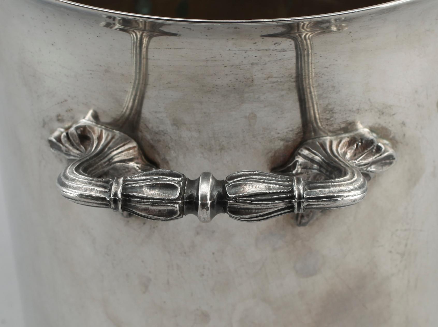 CHAMPAGNEKYLARE, nysilver, 1900-talets första hälft.