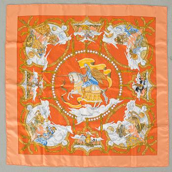 HERMÈS, a "Cavaliers des Nuages" scarf.