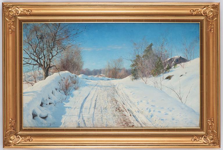 Anshelm Schultzberg, "Solig vinterdag".