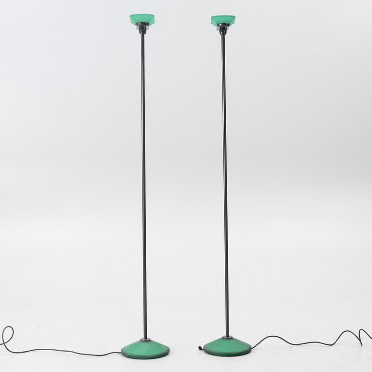 Perry King, Santiago Miranda & Gianluigi Arnald, a pair of floor lamps,, "Jill", Arteluce, Italy.