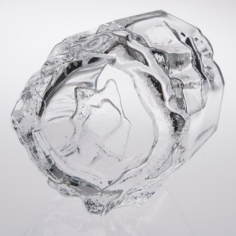TAPIO WIRKKALA, VAS, glas, signerad Tapio Wirkkala Iittala.