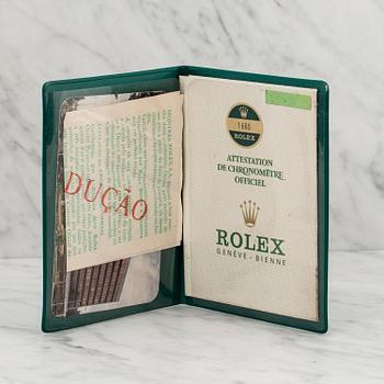 ROLEX, Oyster Perpetual Date, Submariner (660ft=200m, SWISS-T, Mark VI), Chronometer, "Red", wristwatch, 40 mm.