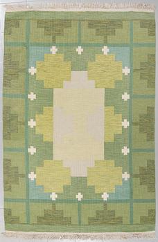 A flatweave by Ingegerd Silow, signed IS, second half of the 20th century, 228 x 162 cm.