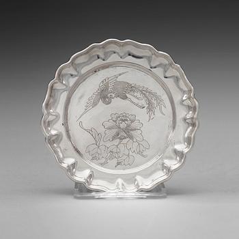 111. A set of 10 Chinese silver coasters, early 20th Century.