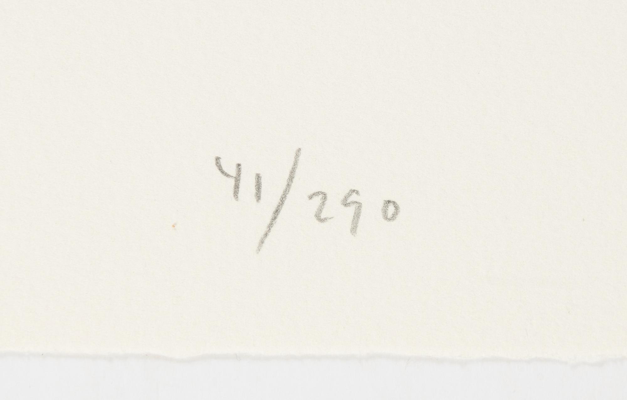 Peter Frie, lithograph in colours, 1996, signed 41/290.