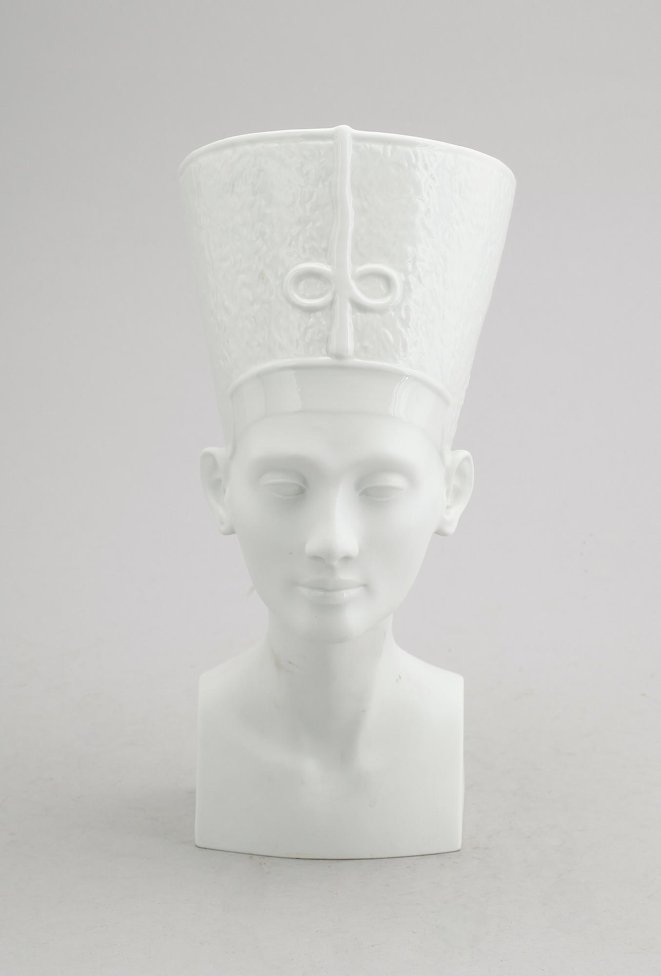 SKULPTUR, porslin, Nefertiti, Rosenthal.
