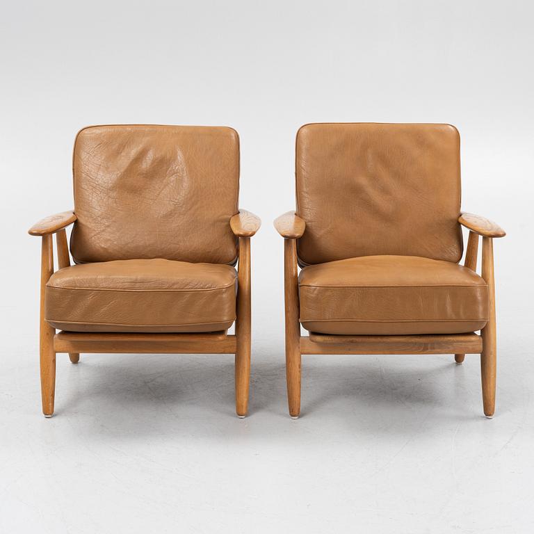 Hans J. Wegner, fåtöjler, ett par, "GE 240/Cigarren", Getama, Gedsted, Danmark, 1950/60-tal.