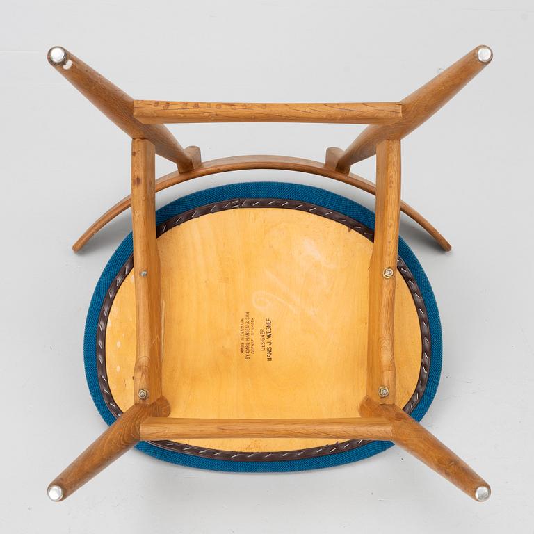 Hans J. Wegner, stolar 4 st, modellnr CH 30, Carl Hansen & Son, Danmark.
