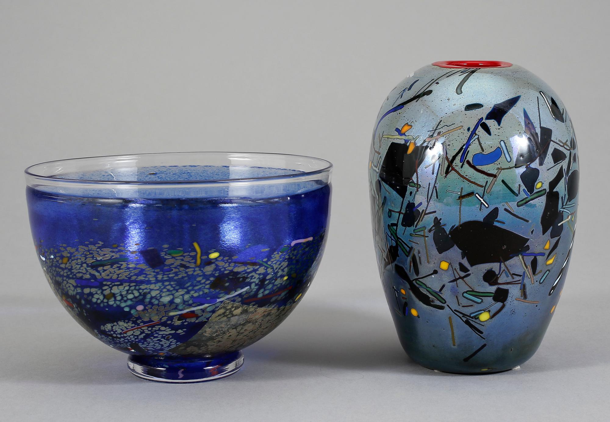 VAS OCH SKÅL, glas, Bertil Vallien, Kosta boda.