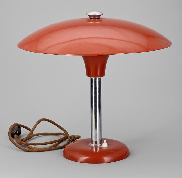 BORDSLAMPA, märkt Metallwerke Schröder Lobenstein, 1930-40-tal.