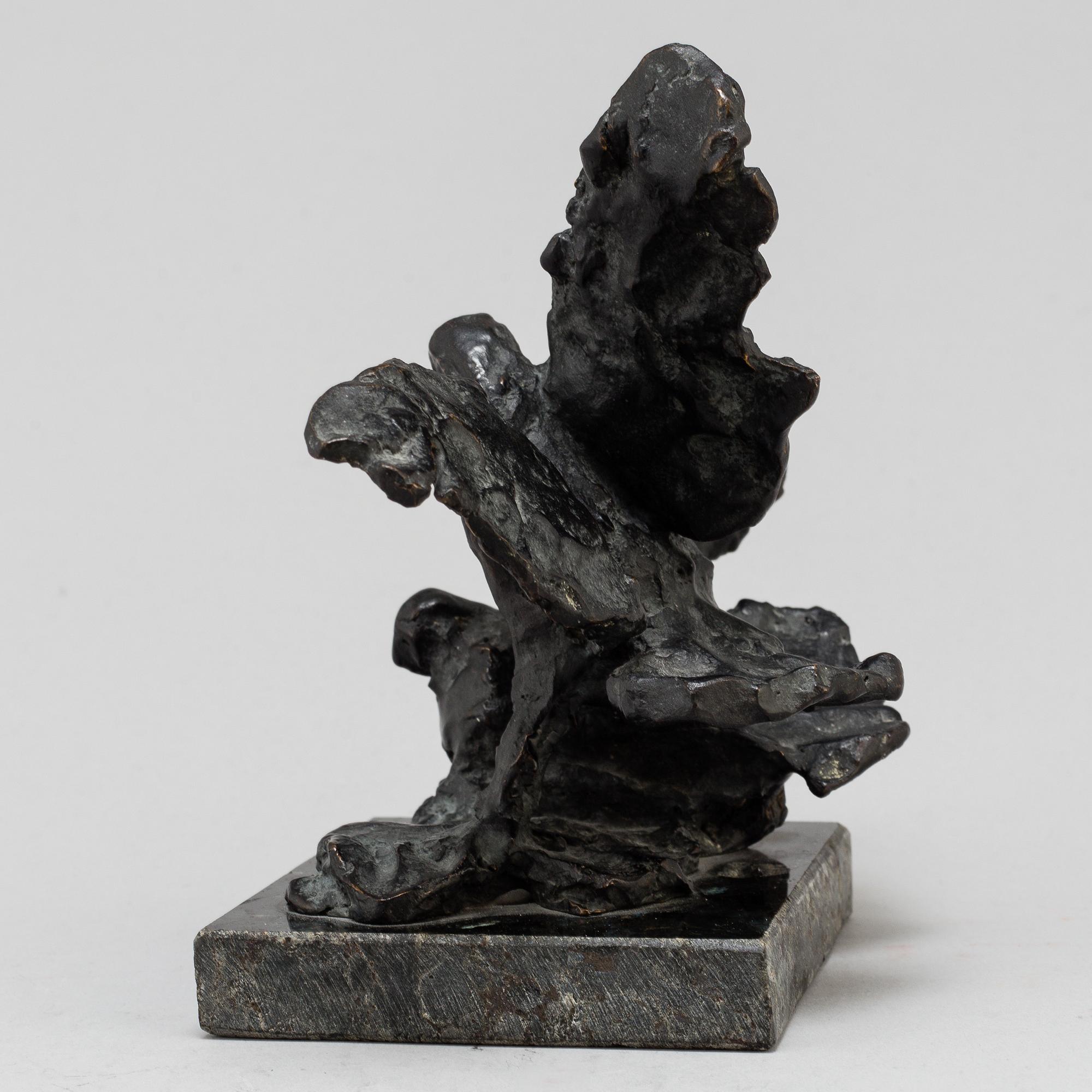 TORSTEN FRIDH, Skulptur, brons. Sign. Höjd 17 cm, längd 18 cm.