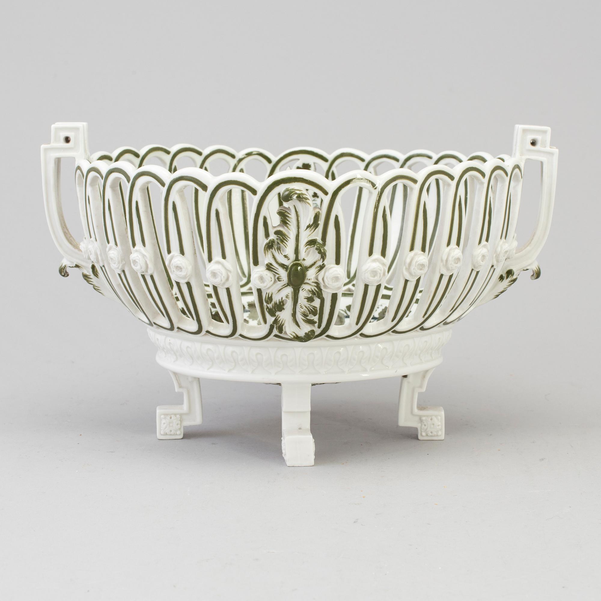 SKÅL, Porslin, Meissen, Tyskland, 1800-talets första hälft.