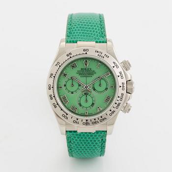 Rolex, Cosmograph, Daytona, ”Beach Green Dial”, armbandsur, 40 mm.