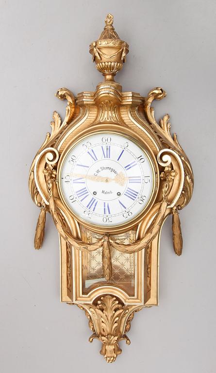 VÄGGPENDYL, gustaviansk stil, 1900-talets första hälft.