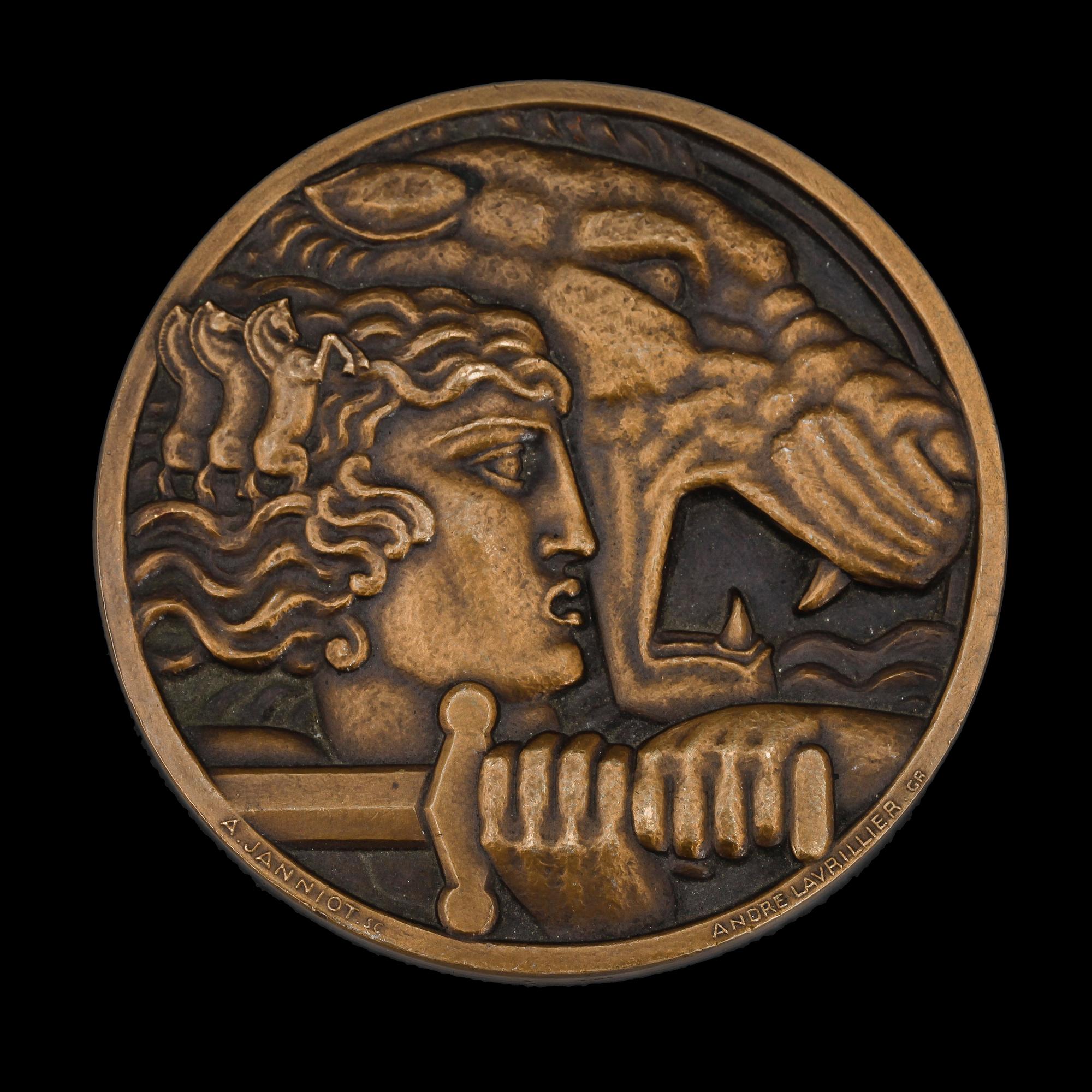 RIKSMINNESMEDALJ. Art Deco 1928. Brons. 1900-tal.