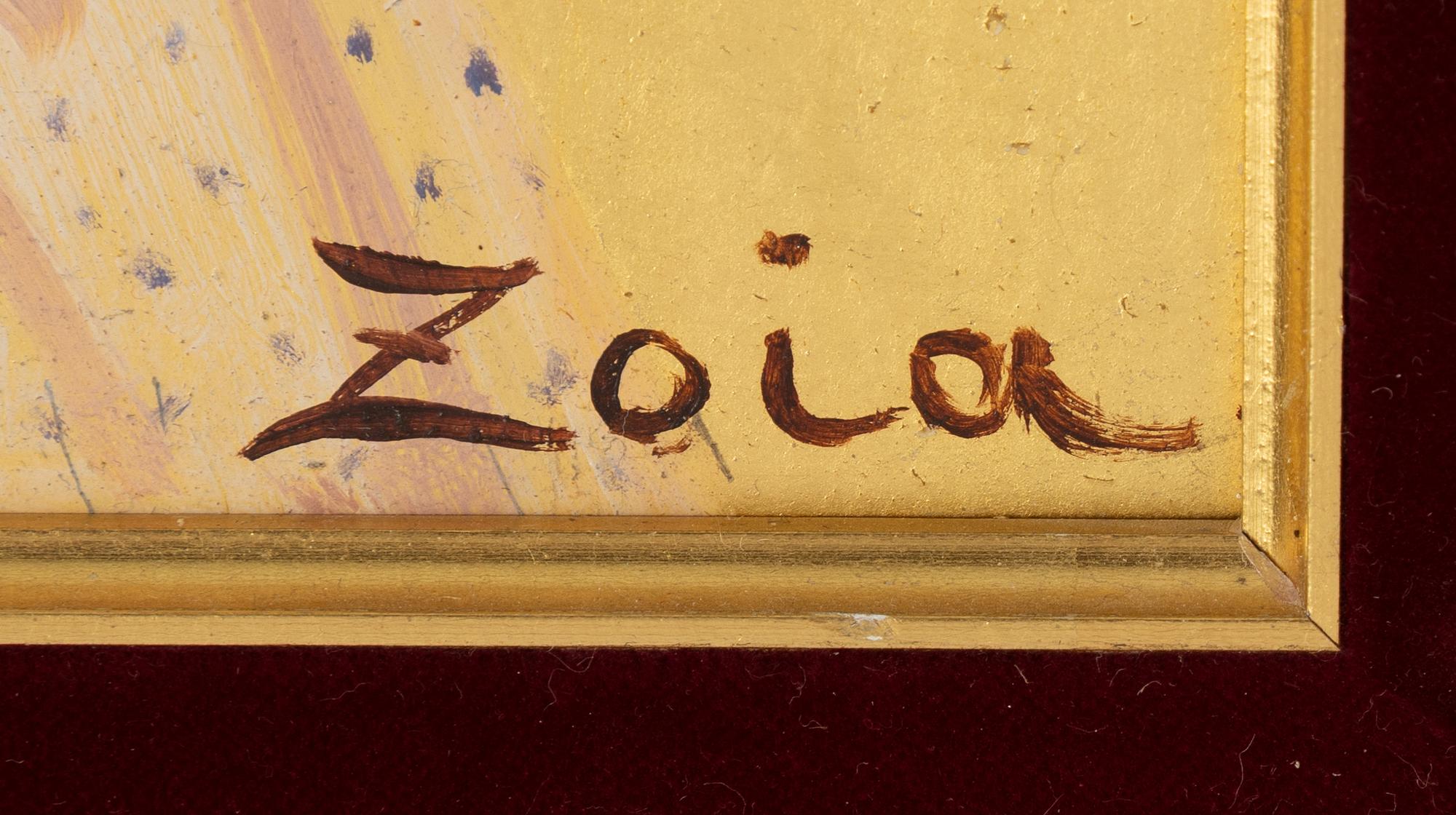 Zoia Krukovskya Lagerkrans, oil on board, signed Zoia.