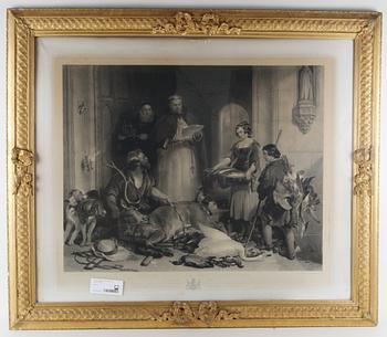 OKÄND KONSTNÄR, tryck, England 1800-tal.