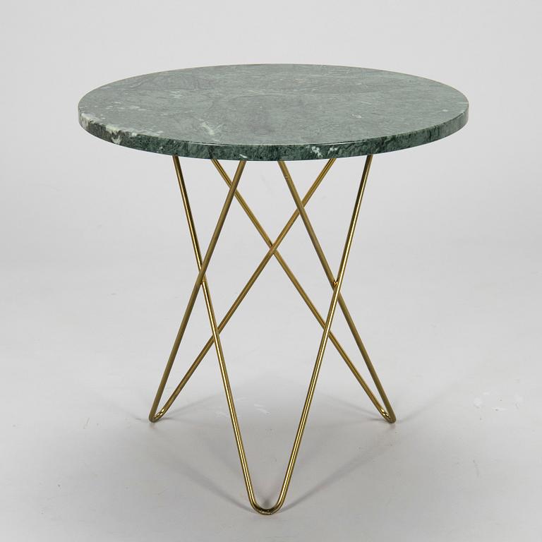 A 'Tall Min O' marble coffee table from OX Denmarq.