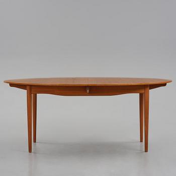 Finn Juhl, a teak dining table, Niels Vodder, Denmark, 1960s.