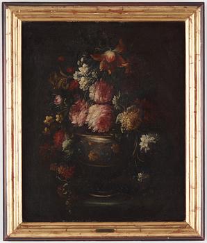 JEAN BAPTISTE MONNOYER, hans efterföljd. Ett par. Osign. Uppfodrad duk 65 x 54 cm vardera.
