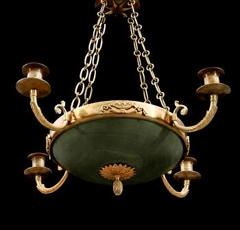 TAKAMPEL, empirestil, omkring år 1900. Höjd ca 45 cm.