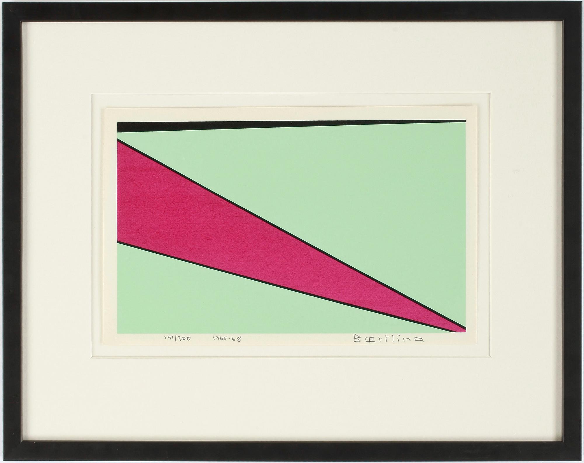 OLLE BAERTLING, färgserigrafi. Signerad och daterad 1965-68. Numrerad.