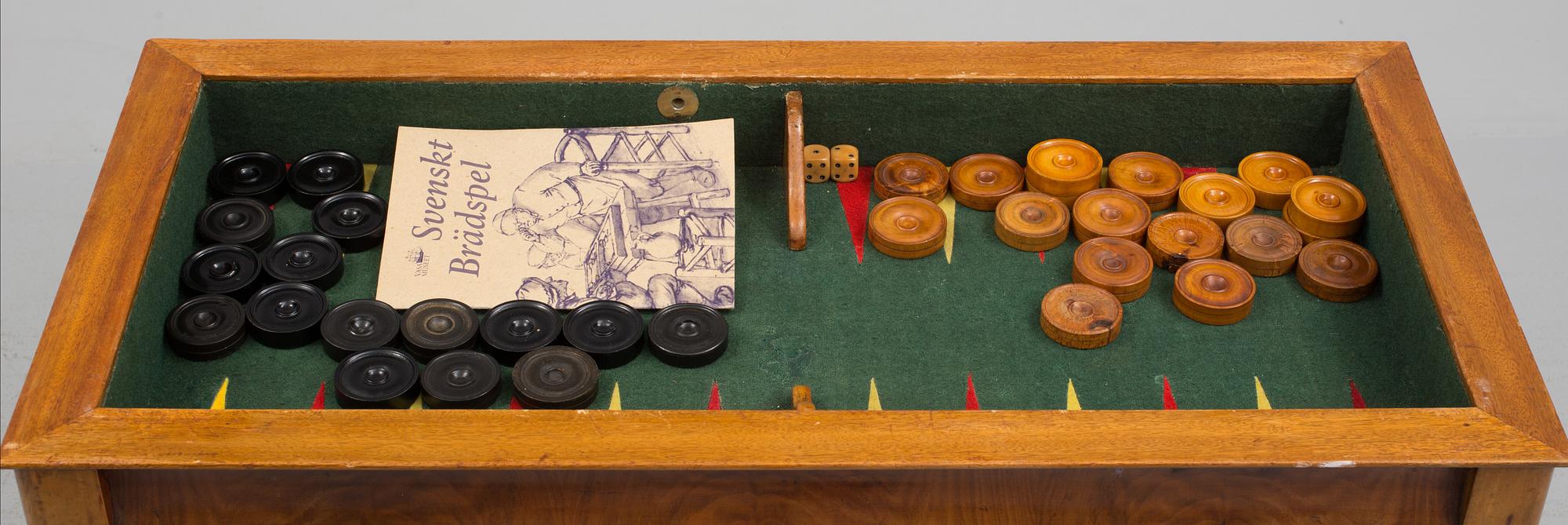 A Swedish 19th century games table.